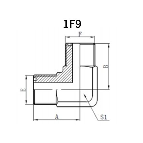 90°ORFS Male*ORFS Male +O-ring