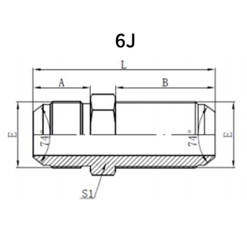 JIC Male Bulkhead