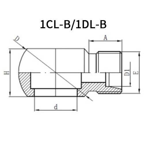 Metric 24°Male*BSP Banjo L/H.T 