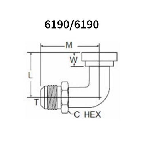 MJ-C61 Flange 90°OR MJ-C62 Flange 90°